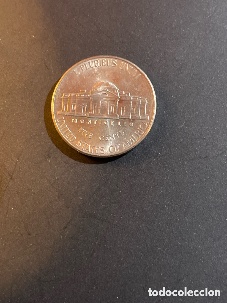 Monedas antiguas de Am&eacute;rica: 5 cents EEUU a&ntilde;o 2008 - Foto 2