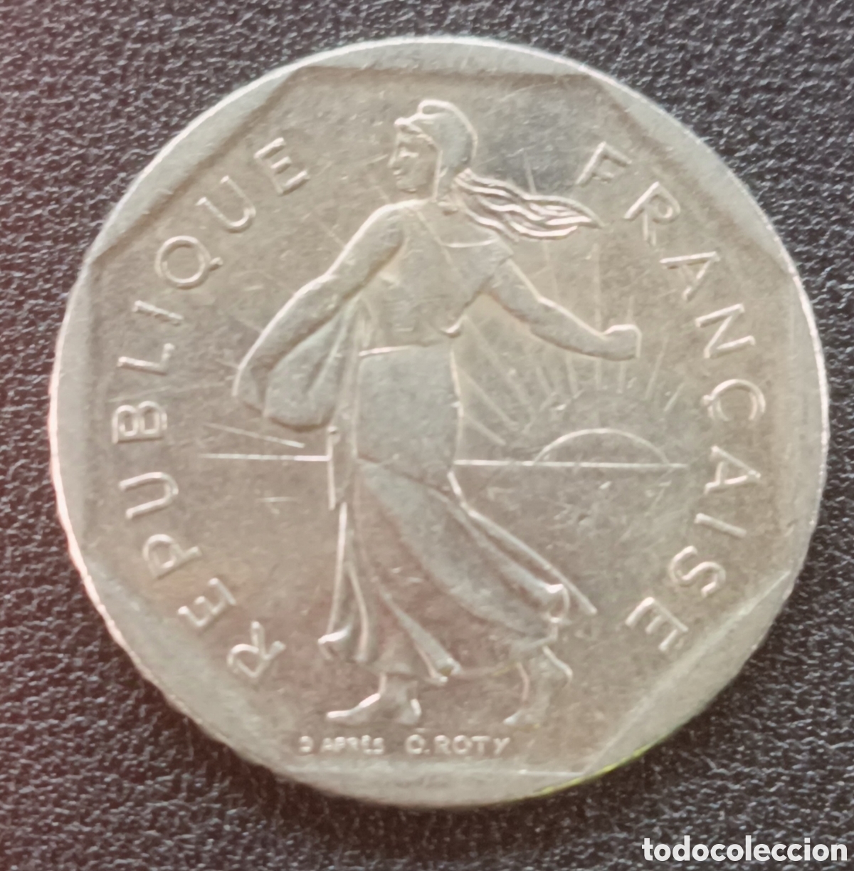 Monedas antiguas de Am&eacute;rica: MONEDA DE FRANCIA DE 2 FRANCOS 1982 - Foto 2