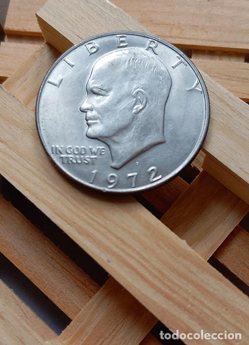 Monedas antiguas de Am&eacute;rica: EEUU 1 D&oacute;lar 1972 Eisenhower. EBC - Foto 1