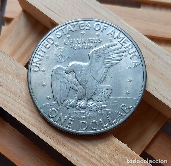 Monedas antiguas de Am&eacute;rica: EEUU 1 D&oacute;lar 1972 Eisenhower. EBC - Foto 2