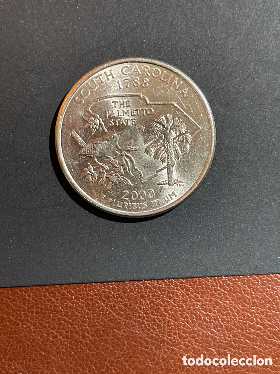 Monedas antiguas de Am&eacute;rica: 1/4 d&oacute;lar a&ntilde;o 2000 EEUU - Foto 1