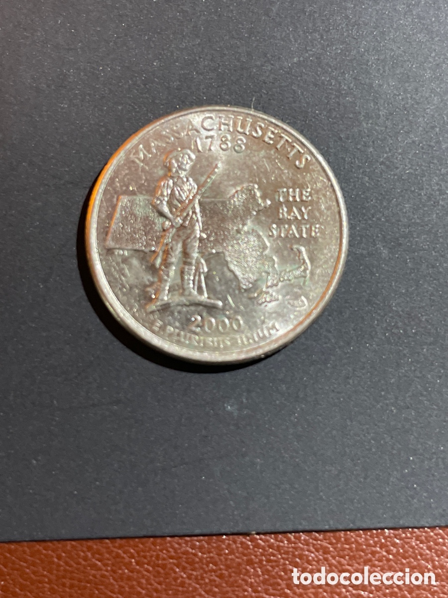 Monedas antiguas de Am&eacute;rica: 1/4 d&oacute;lar a&ntilde;o 2000 EEUU - Foto 1