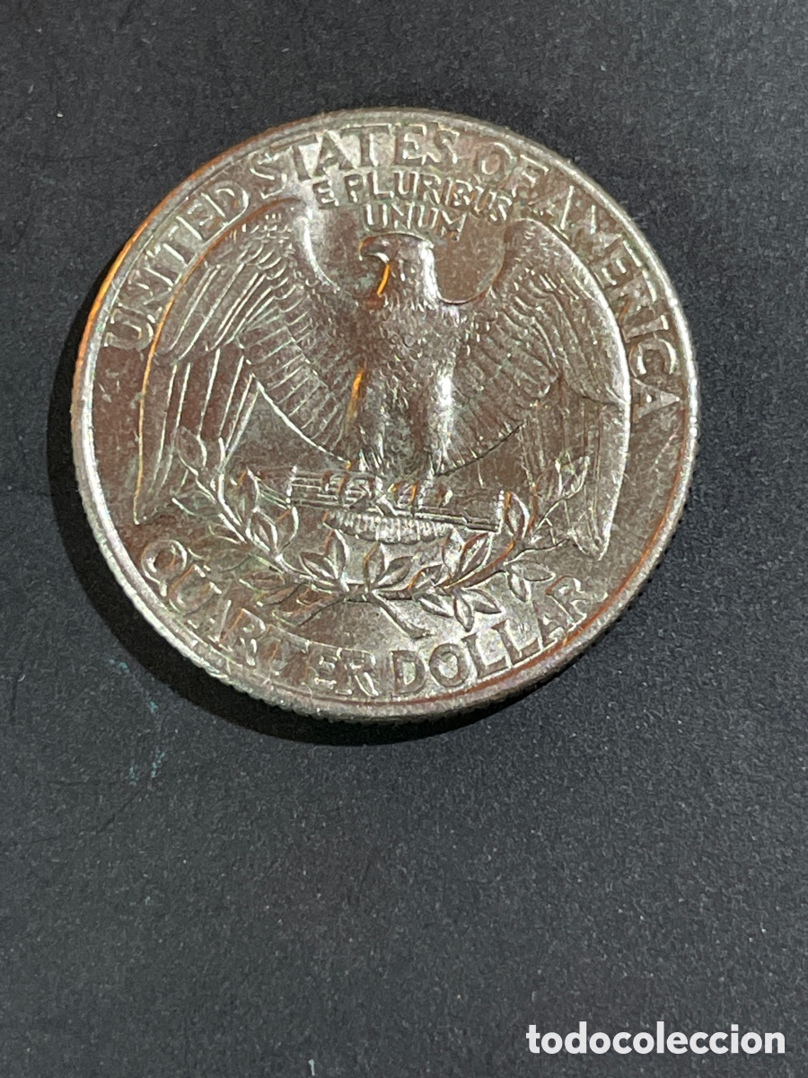 Monedas antiguas de Am&eacute;rica: 1/4 d&oacute;lar a&ntilde;o 1998 EEUU - Foto 2