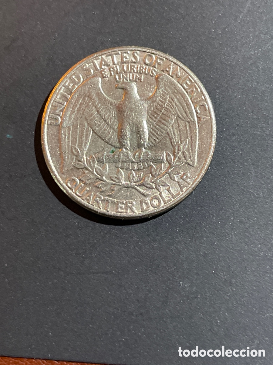 Monedas antiguas de Am&eacute;rica: 1/4 d&oacute;lar a&ntilde;o 1985 EEUU - Foto 2