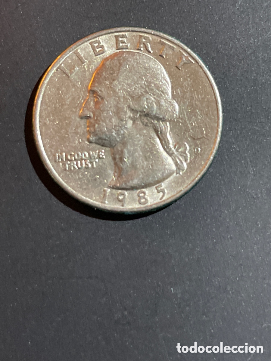Monedas antiguas de Am&eacute;rica: 1/4 d&oacute;lar a&ntilde;o 1985 EEUU - Foto 1