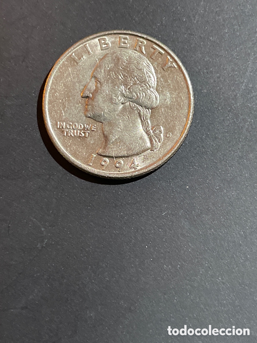 Monedas antiguas de Am&eacute;rica: 1/4 d&oacute;lar EEUU a&ntilde;o 1994 - Foto 1