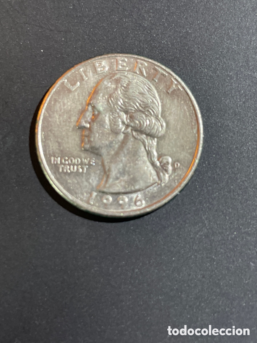 Monedas antiguas de Am&eacute;rica: 1/4 d&oacute;lar a&ntilde;o 1996 EEUU - Foto 1