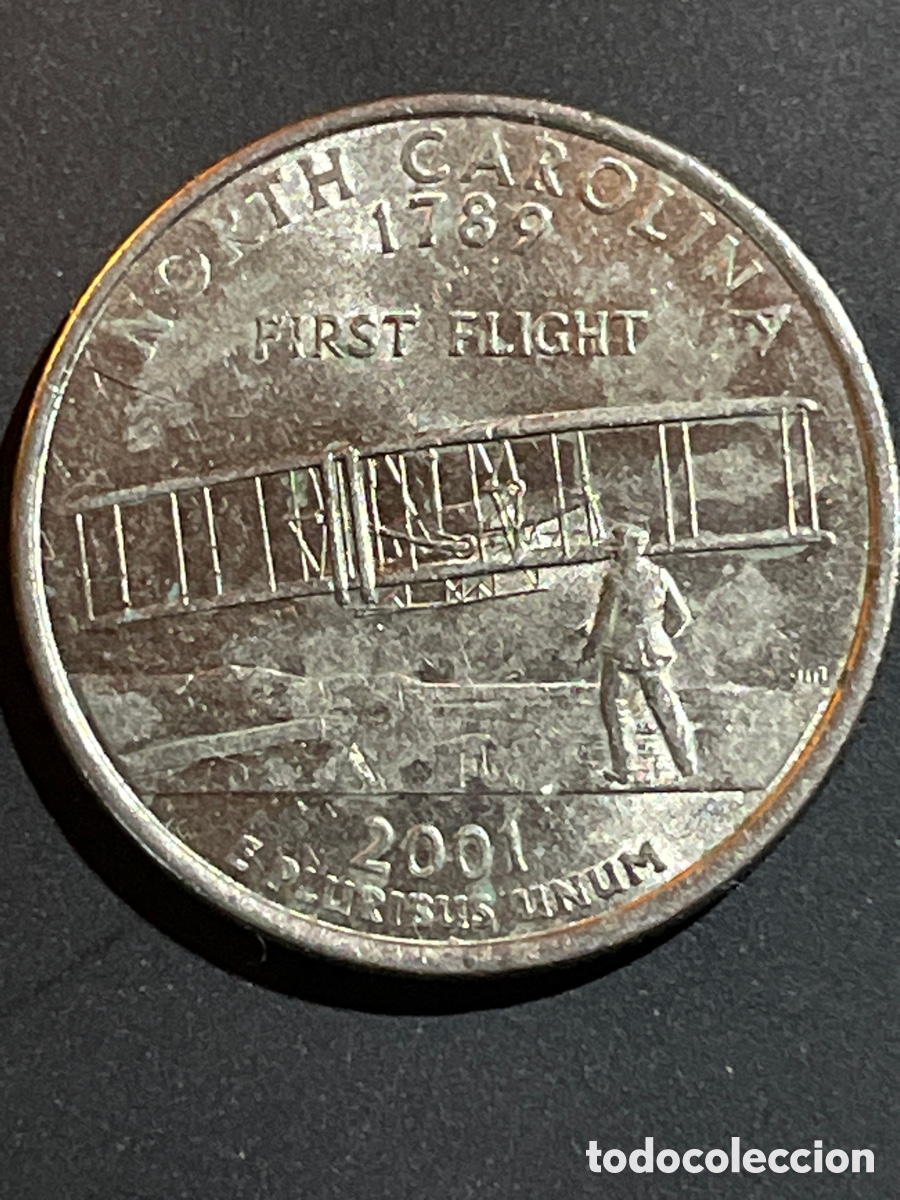 Monedas antiguas de Am&eacute;rica: 1/4 d&oacute;lar a&ntilde;o 2001 EEUU - Foto 1