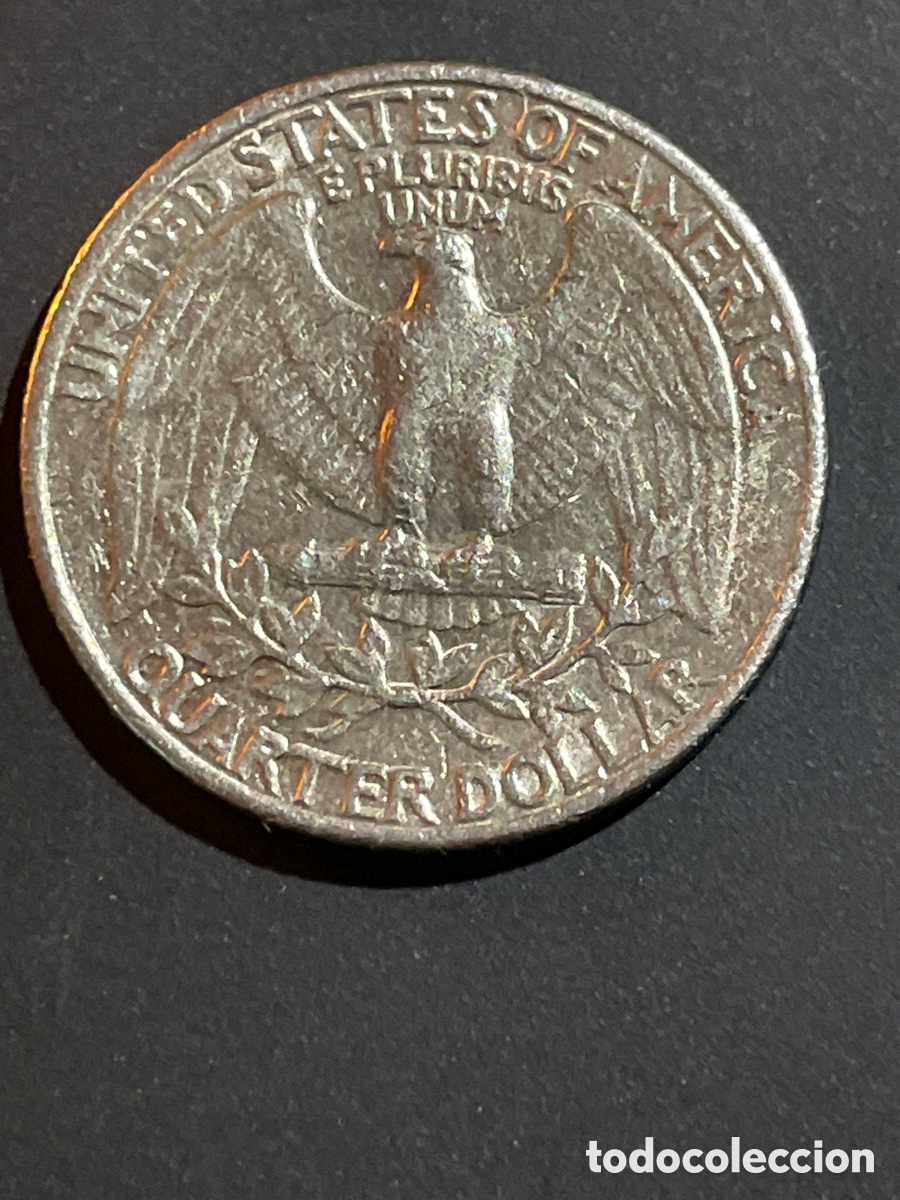 Monedas antiguas de Am&eacute;rica: 1/4 d&oacute;lar a&ntilde;o 1980 EEUU - Foto 2