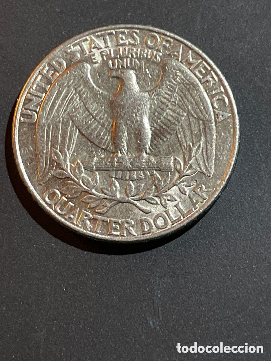 Monedas antiguas de Am&eacute;rica: 1/4 d&oacute;lar a&ntilde;o 1989 EEUU - Foto 2
