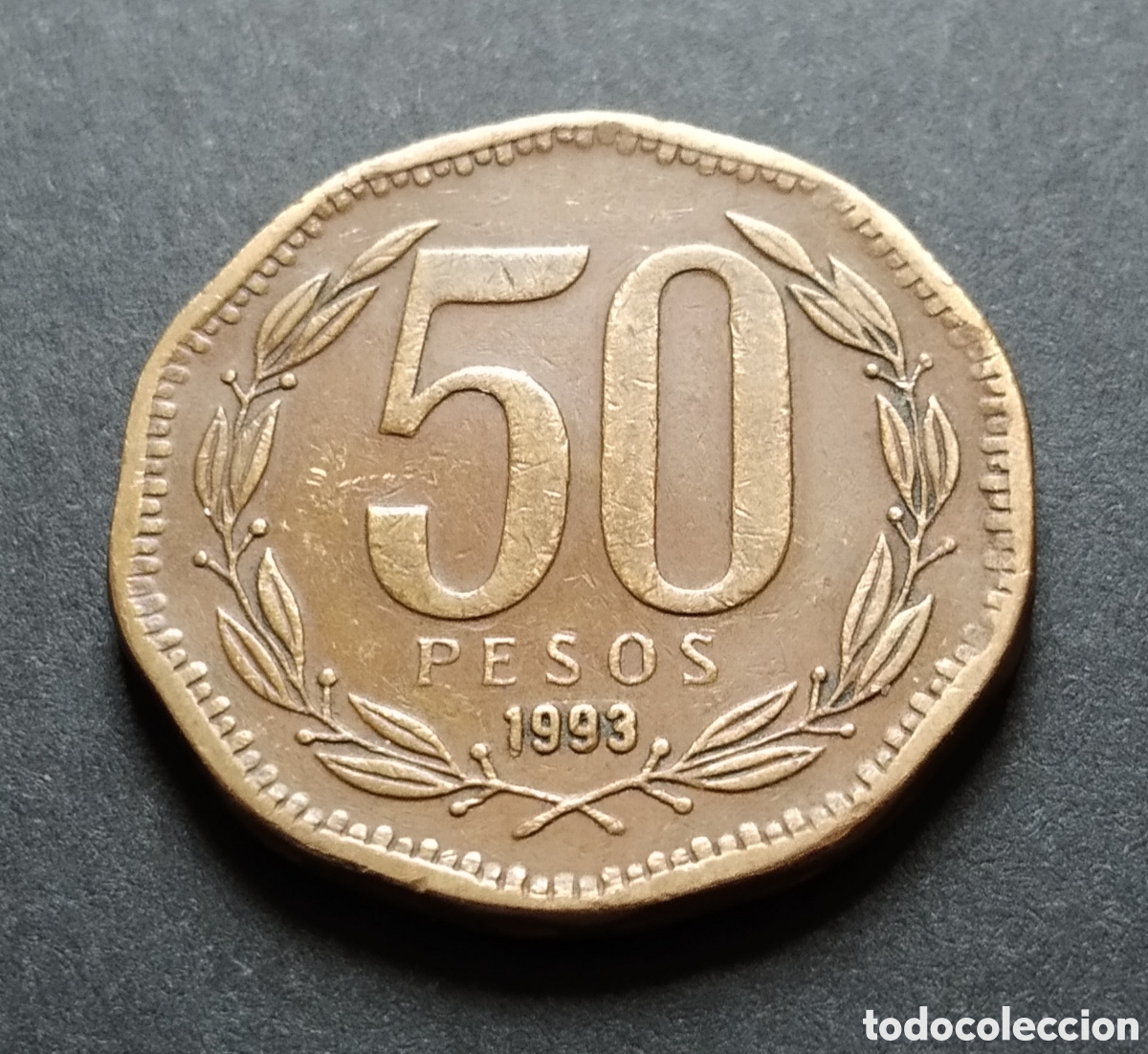 Monedas antiguas de Am&eacute;rica: MONEDA - CHILE 50 PESOS 1993 - Foto 3