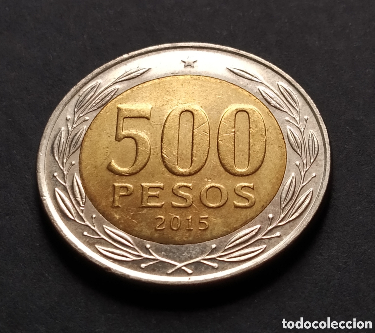 Monedas antiguas de Am&eacute;rica: MONEDA - CHILE 500 PESOS 2015 - Foto 3