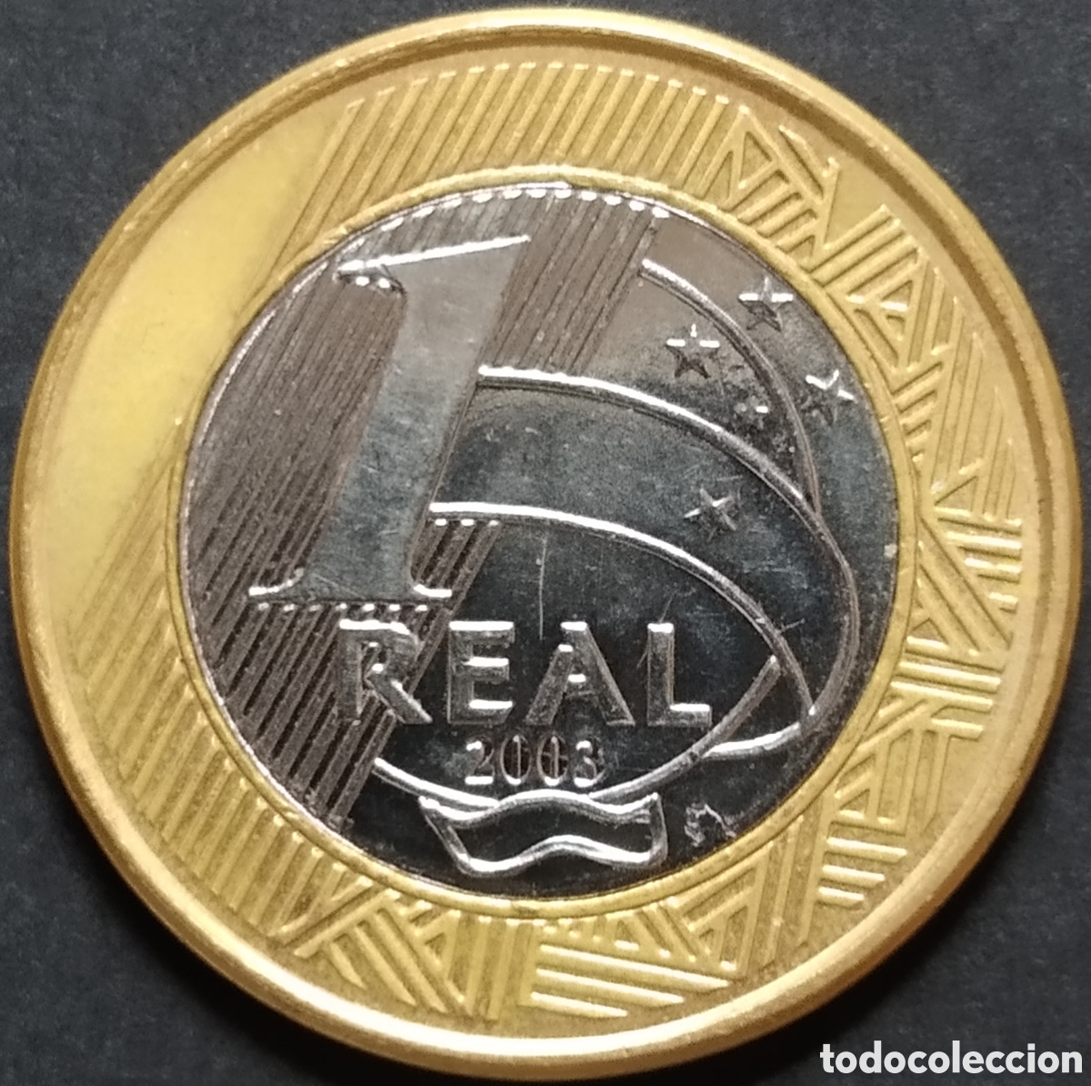 Monedas antiguas de Am&eacute;rica: MONEDA - BRASIL 1 REAL 2003 - Foto 1