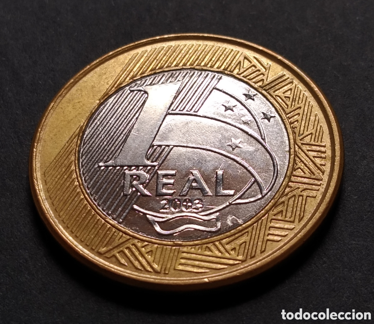 Monedas antiguas de Am&eacute;rica: MONEDA - BRASIL 1 REAL 2003 - Foto 3