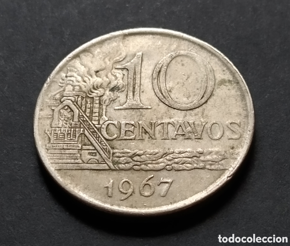Monedas antiguas de Am&eacute;rica: MONEDA - BRASIL 10 CENTAVOS 1967 - Foto 3