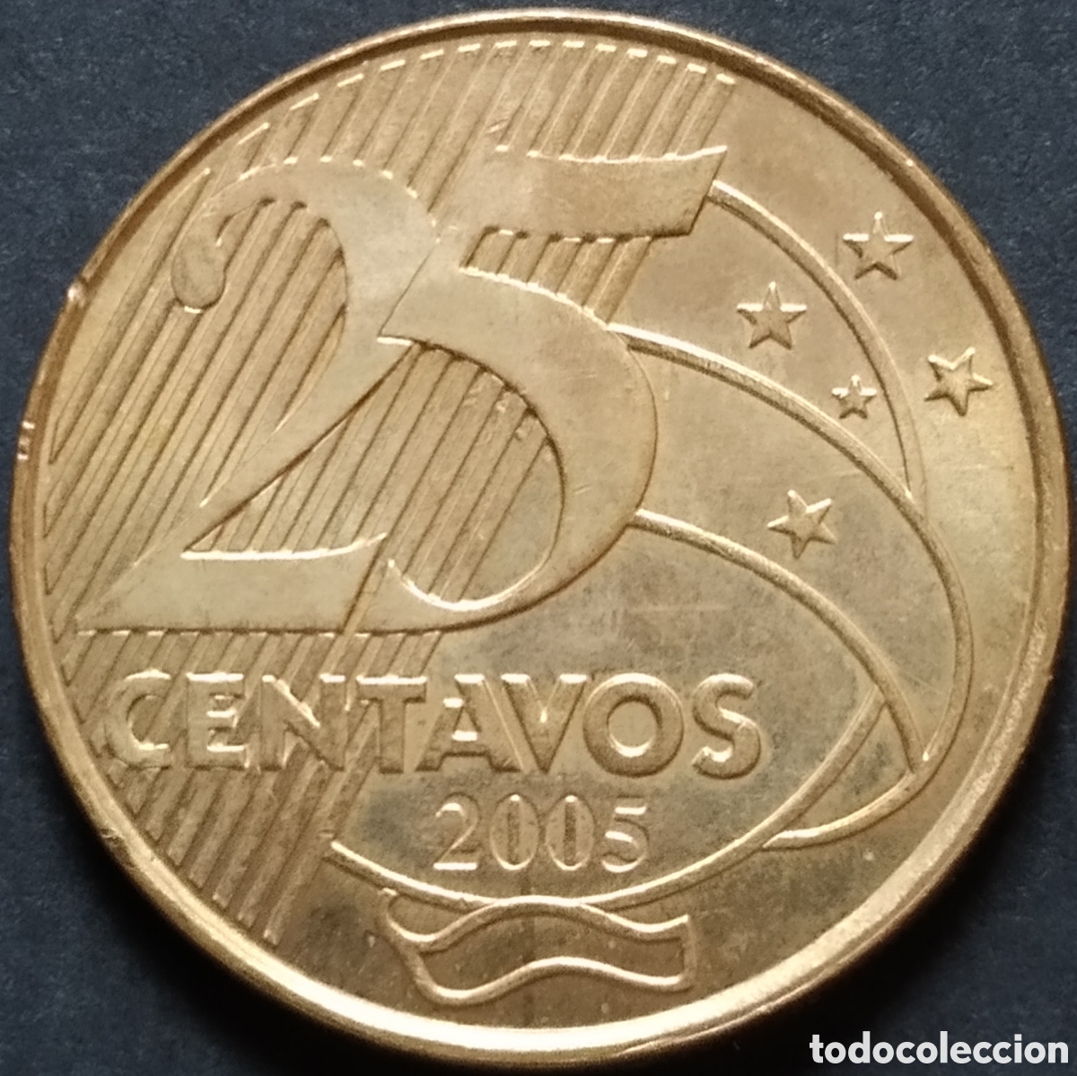 Monedas antiguas de Am&eacute;rica: MONEDA - BRASIL 25 CENTAVOS 2005 - Foto 1