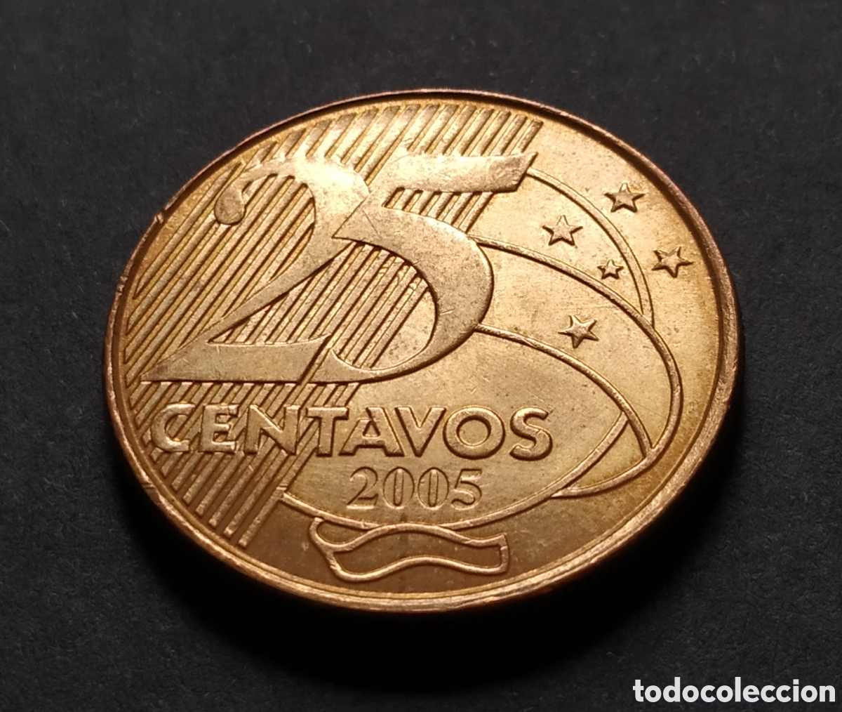 Monedas antiguas de Am&eacute;rica: MONEDA - BRASIL 25 CENTAVOS 2005 - Foto 3