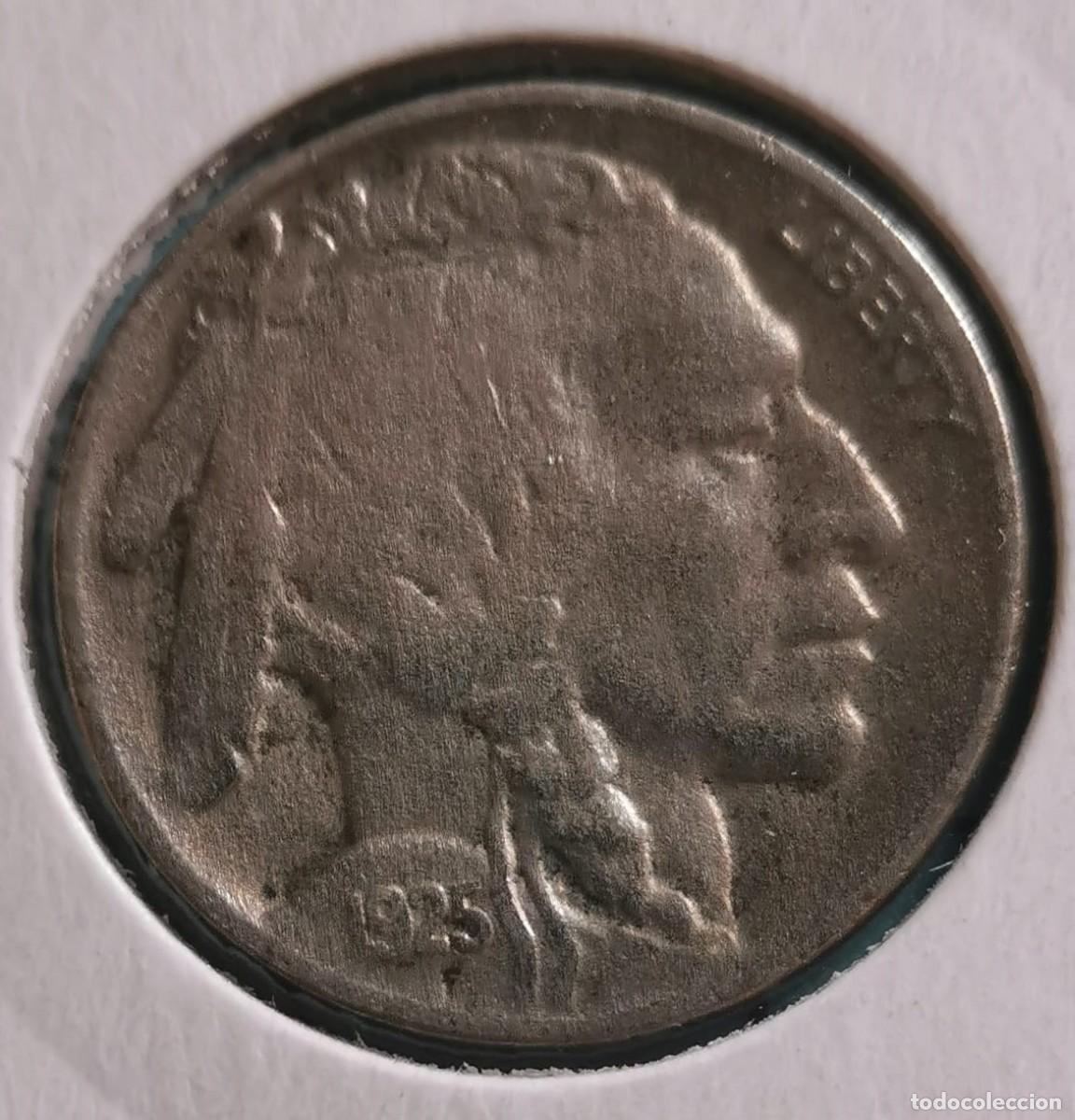 Monedas antiguas de Am&eacute;rica: Moneda 5 centavos usa- 1925 - Foto 1