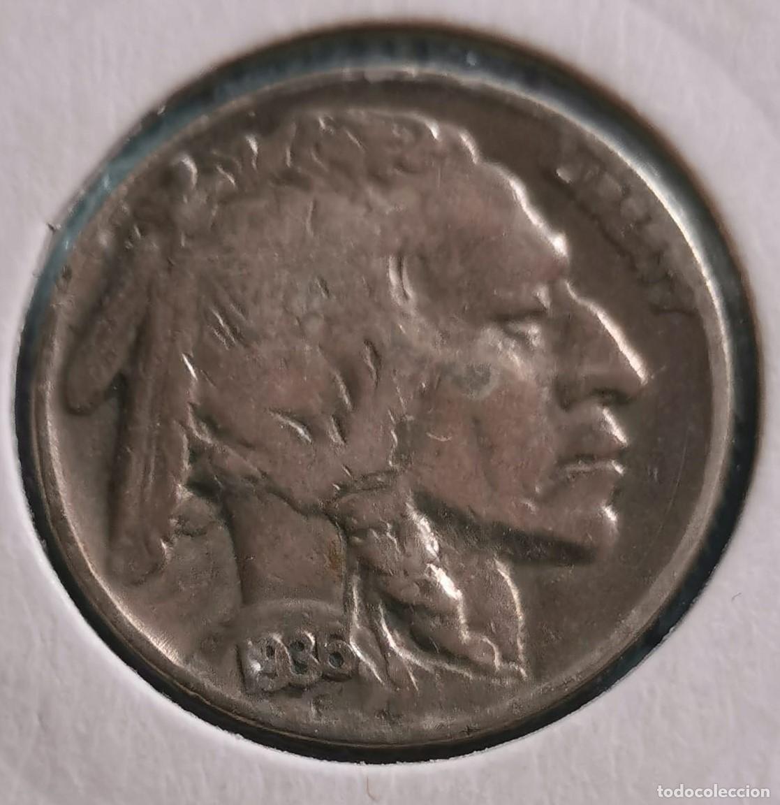 Monedas antiguas de Am&eacute;rica: Moneda 5 centavos usa- 1936 - Foto 1