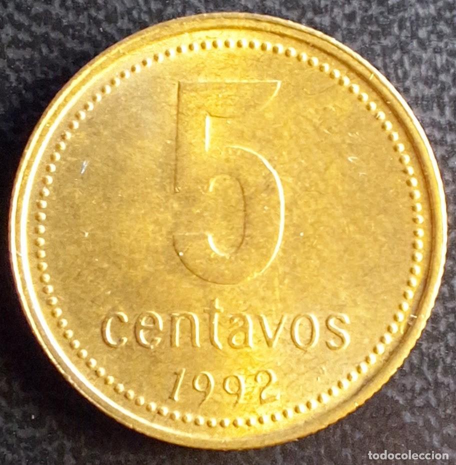 Monedas antiguas de Am&eacute;rica: 5 Centavos 1992 - Argentina - Foto 1