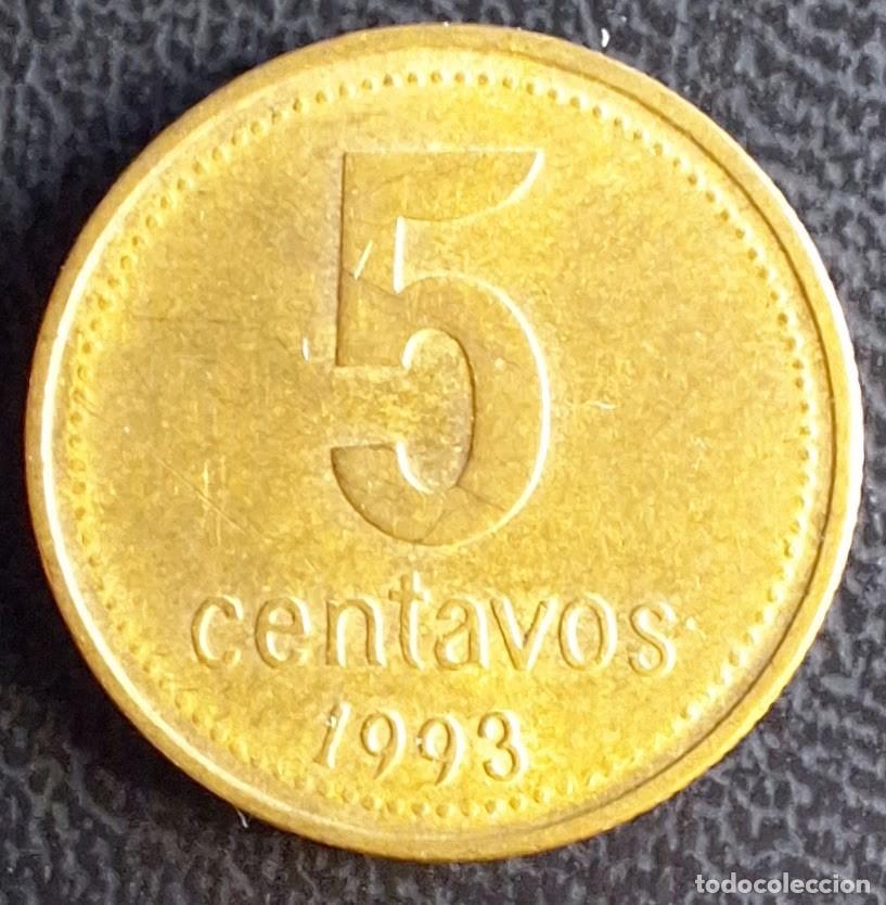 Monedas antiguas de Am&eacute;rica: 5 Centavos 1993 - Argentina - Foto 1