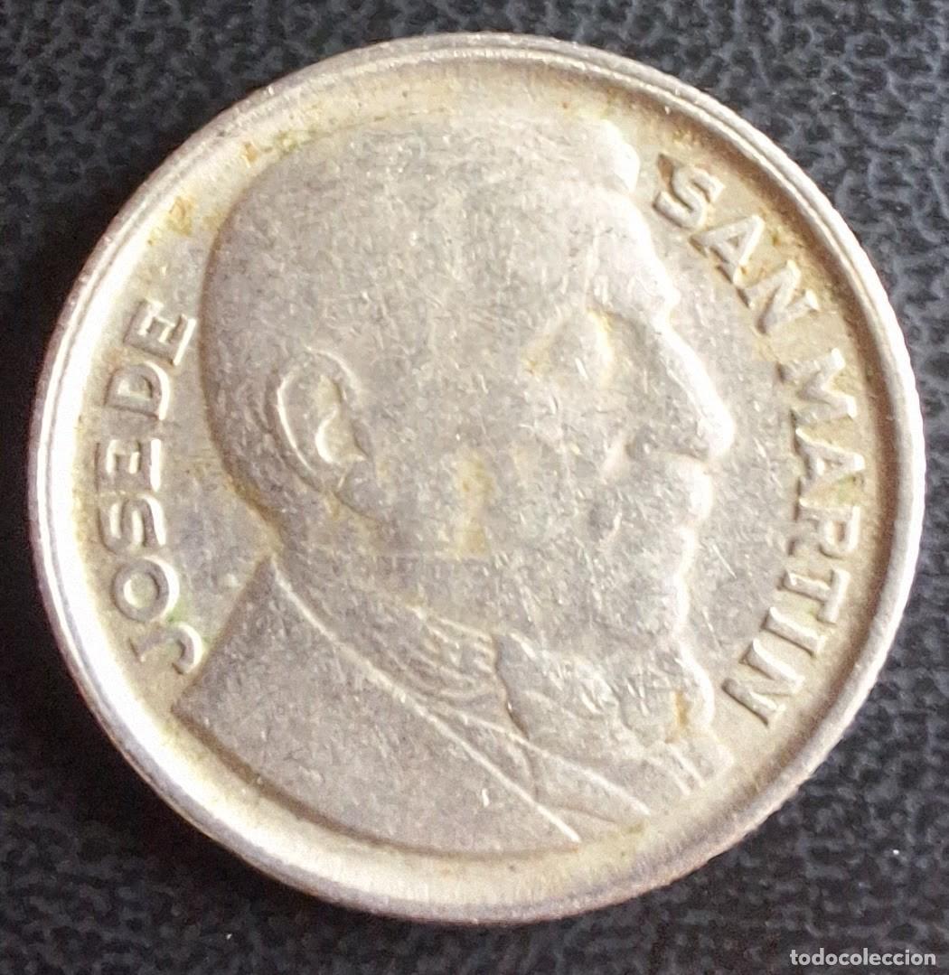 Monedas antiguas de Am&eacute;rica: 10 Centavos 1950 - Argentina - Foto 2