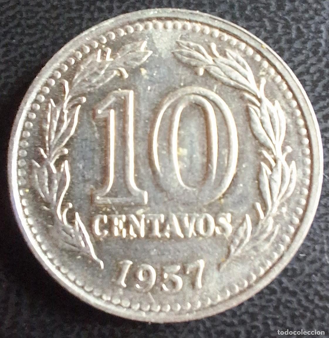 Monedas antiguas de Am&eacute;rica: 10 Centavos 1957 - Argentina - Foto 1