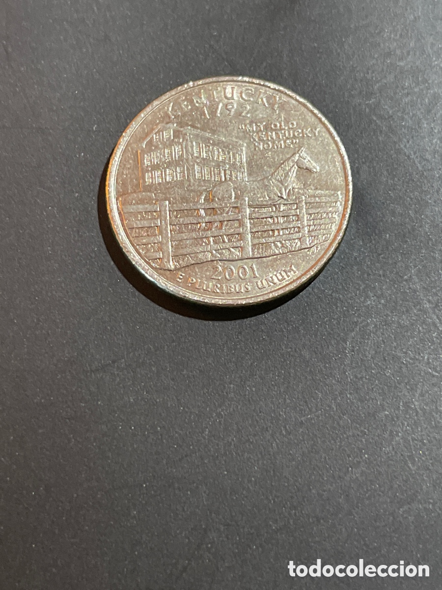 Monedas antiguas de Am&eacute;rica: 1/4 d&oacute;lar a&ntilde;o 2001 EEUU - Foto 2