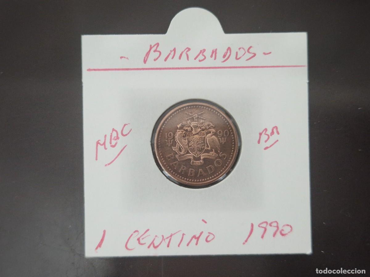 Monedas antiguas de Am&eacute;rica: BARBADOS 1 CENTIMO 1990 MBC KM=10 (BRONCE) - Foto 1