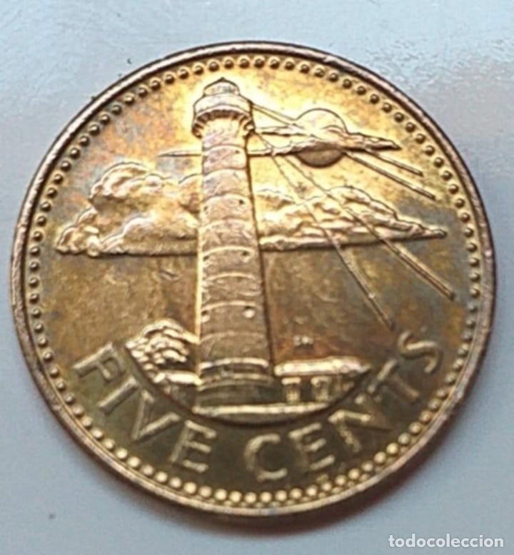 Monedas antiguas de Am&eacute;rica: Moneda 5 cents 2001 Barbados - Foto 1
