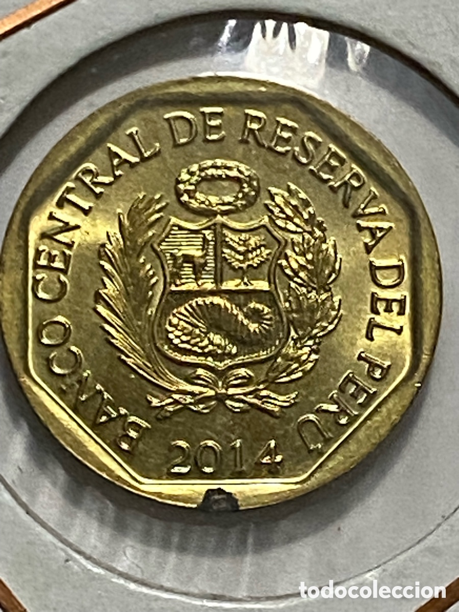Monedas antiguas de Am&eacute;rica: Per&uacute; 10 centimos 2014 SC - Foto 1