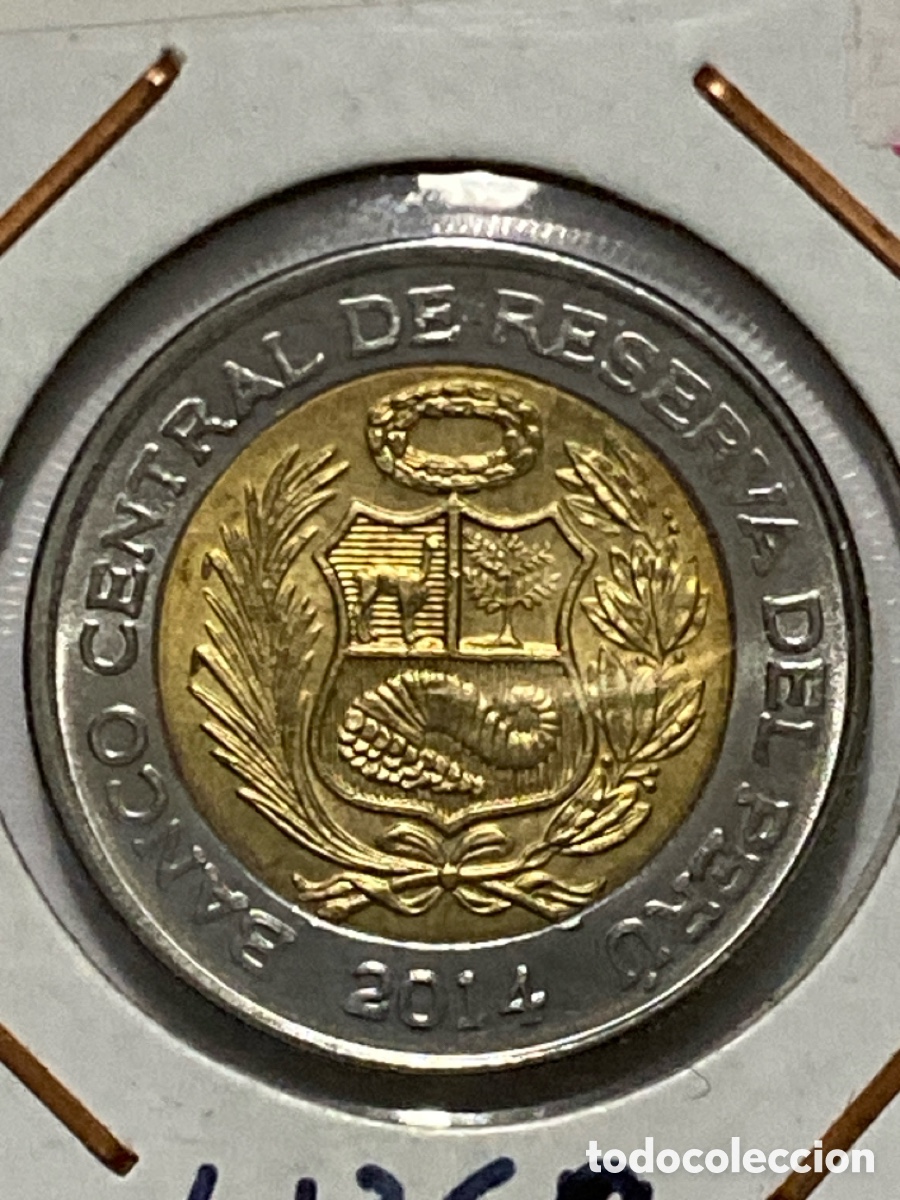 Monedas antiguas de Am&eacute;rica: Per&uacute;, 5 soles, 2014, sin circular - Foto 1