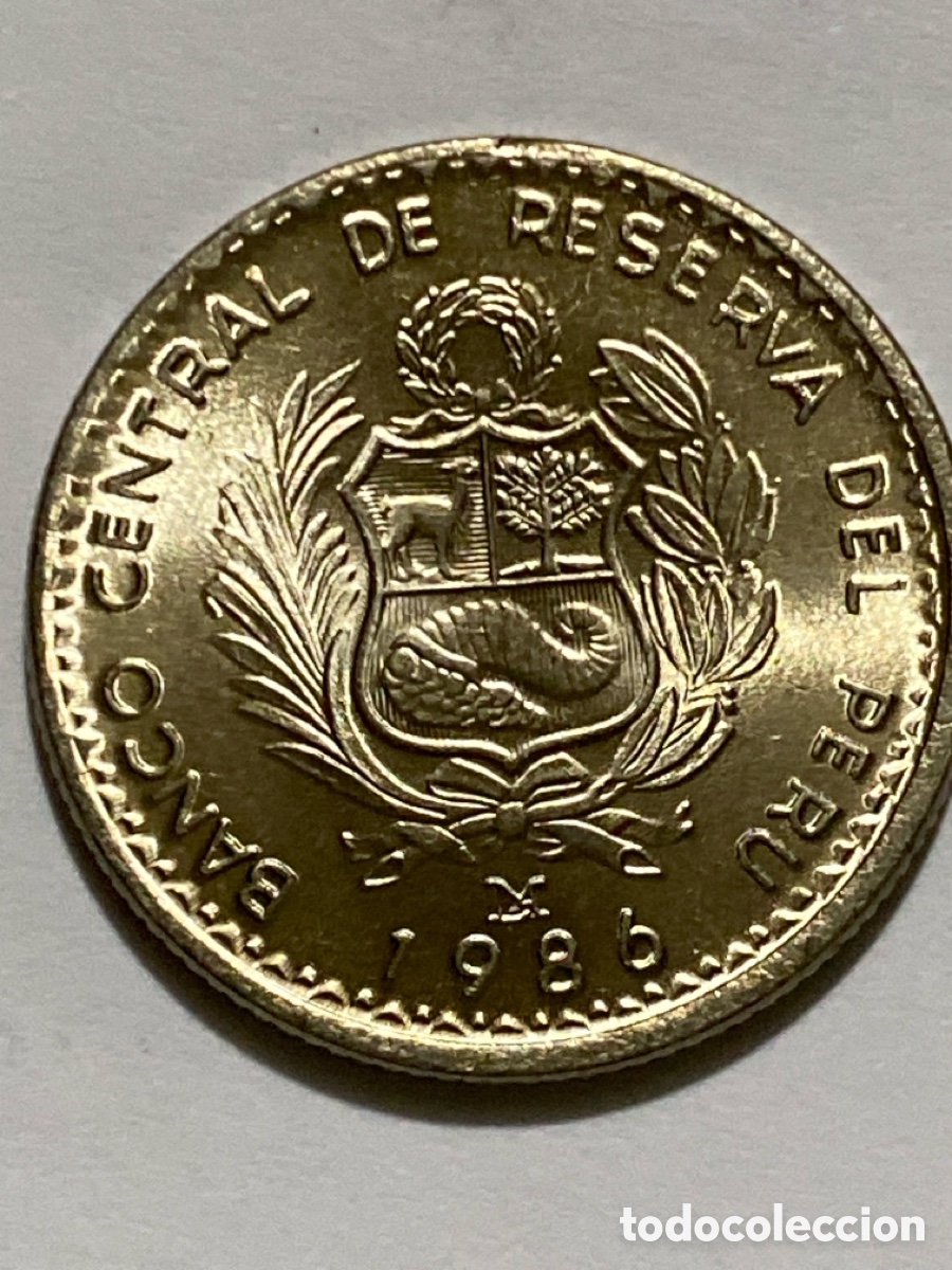 Monedas antiguas de Am&eacute;rica: Peru 1 Intis 1986 Sc - Foto 2