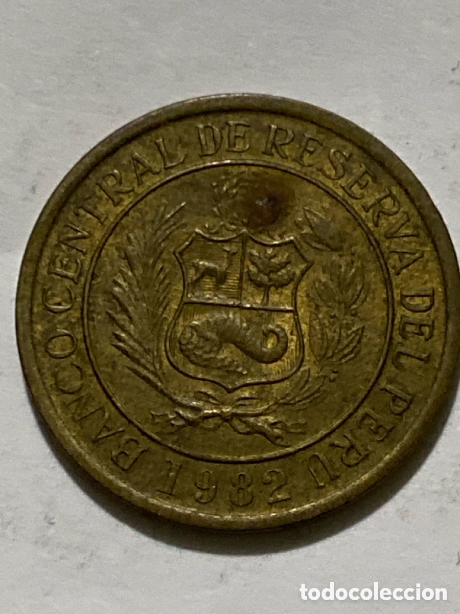 Monedas antiguas de Am&eacute;rica: Per&uacute; 10 soles de oro 1982 - Foto 2
