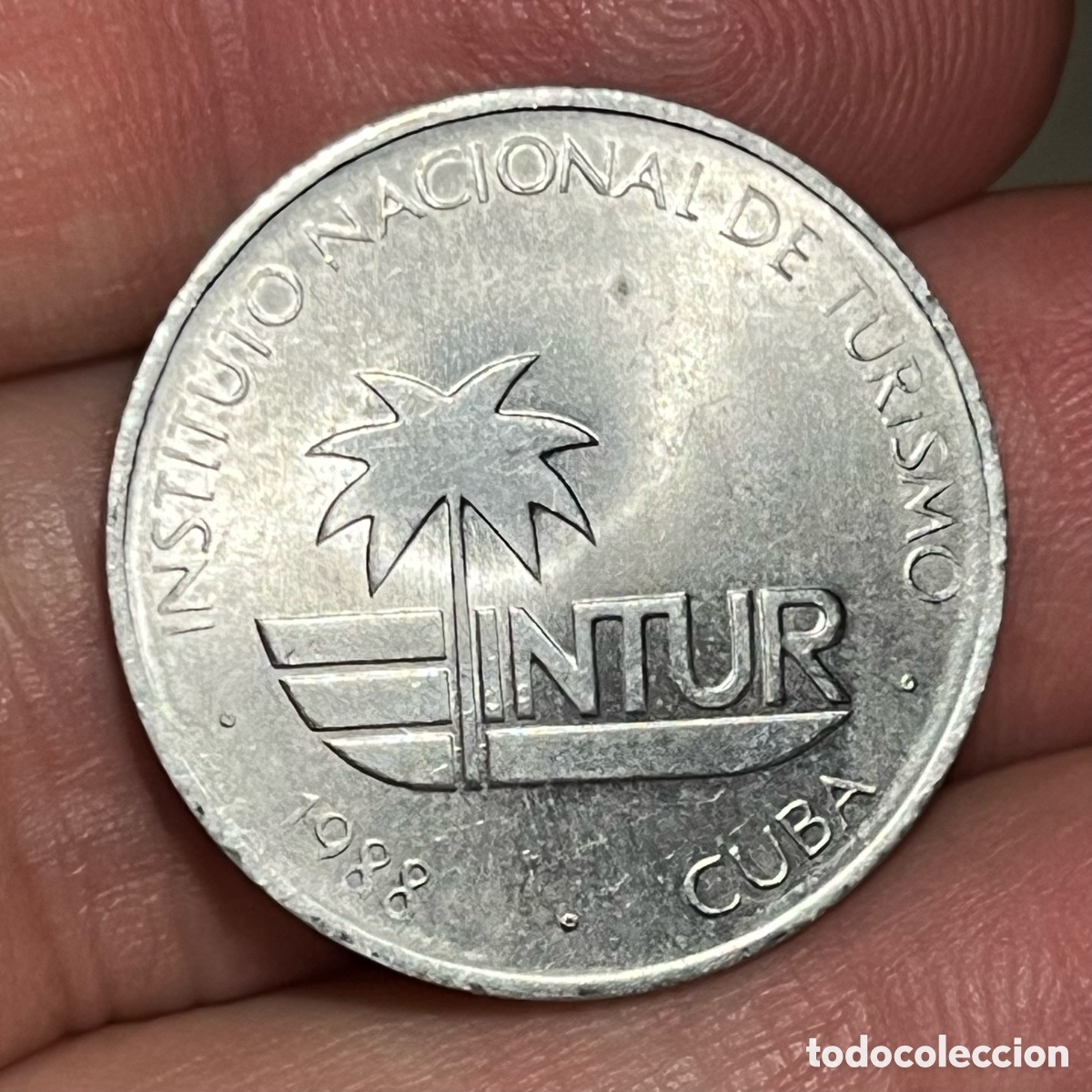 Monedas antiguas de Am&eacute;rica: 25 centavos 1988 Cuba - Foto 1
