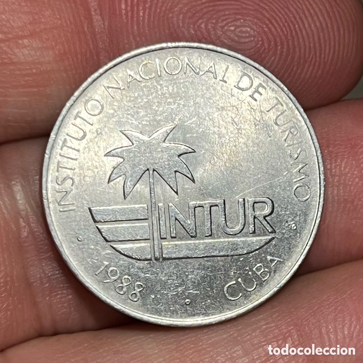 Monedas antiguas de Am&eacute;rica: 25 centavos 1988 Cuba - Foto 1