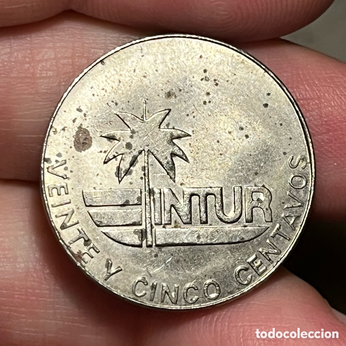 Monedas antiguas de Am&eacute;rica: 25 centavos 1981 Cuba - Foto 2