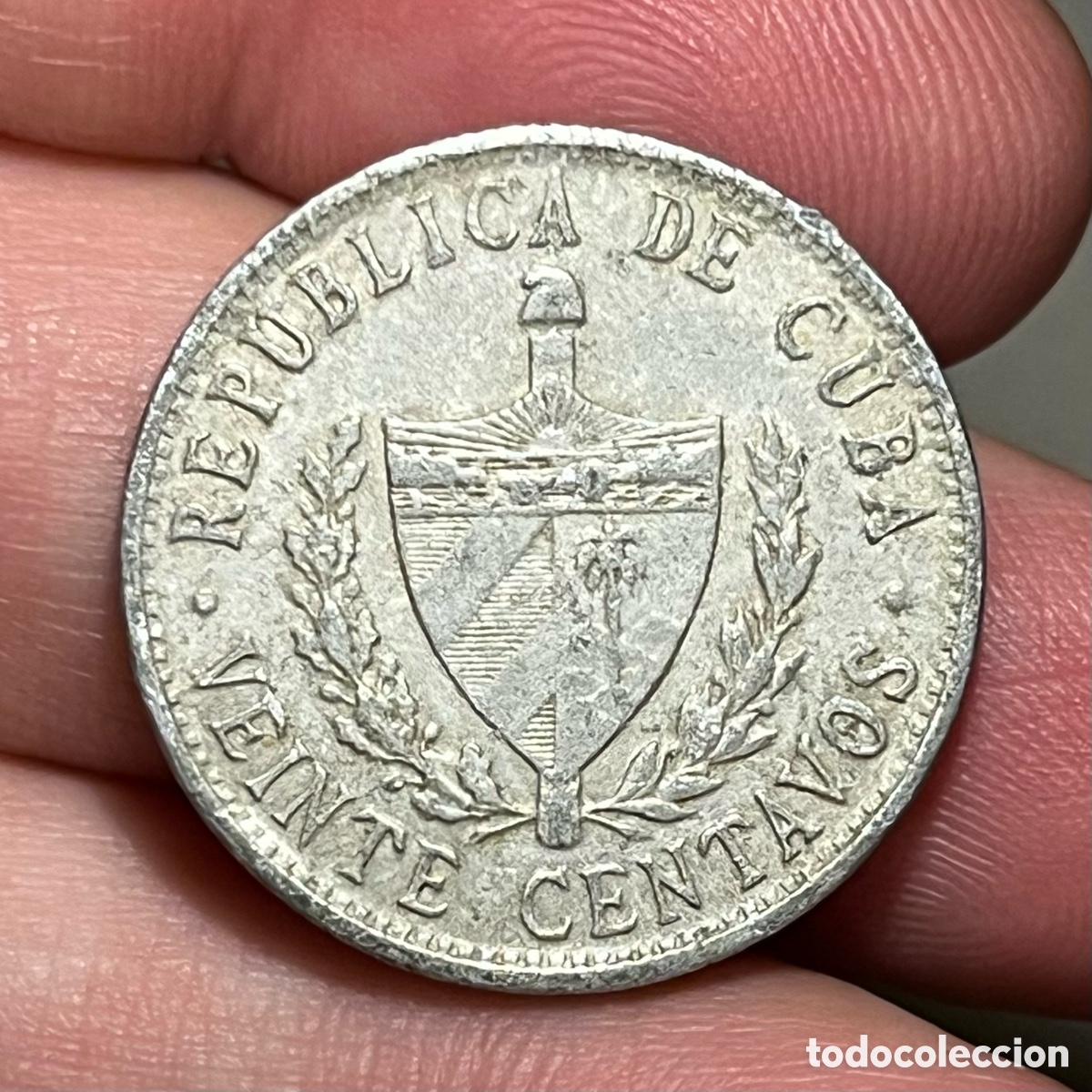 Monedas antiguas de Am&eacute;rica: 20 centavos 1972 Cuba - Foto 2