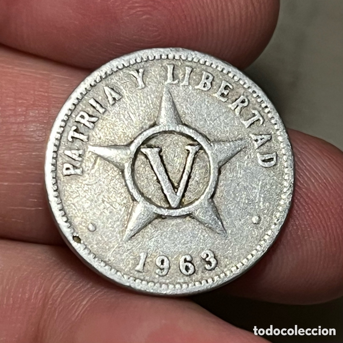 Monedas antiguas de Am&eacute;rica: 5 centavos 1963 Cuba - Foto 1