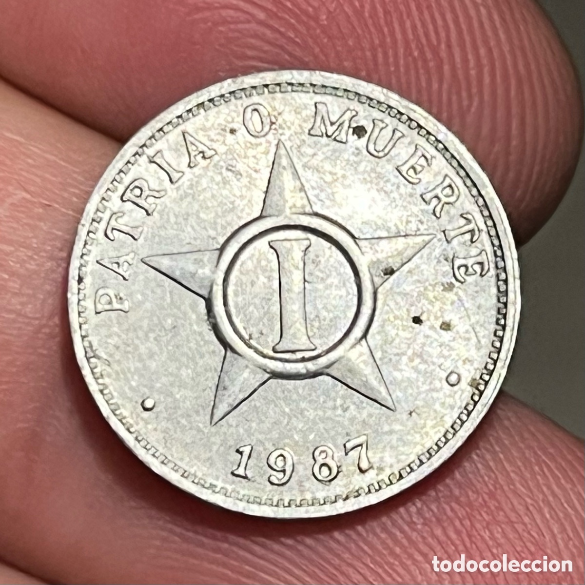 Monedas antiguas de Am&eacute;rica: 1 centavo 1987 Cuba MBC - Foto 1