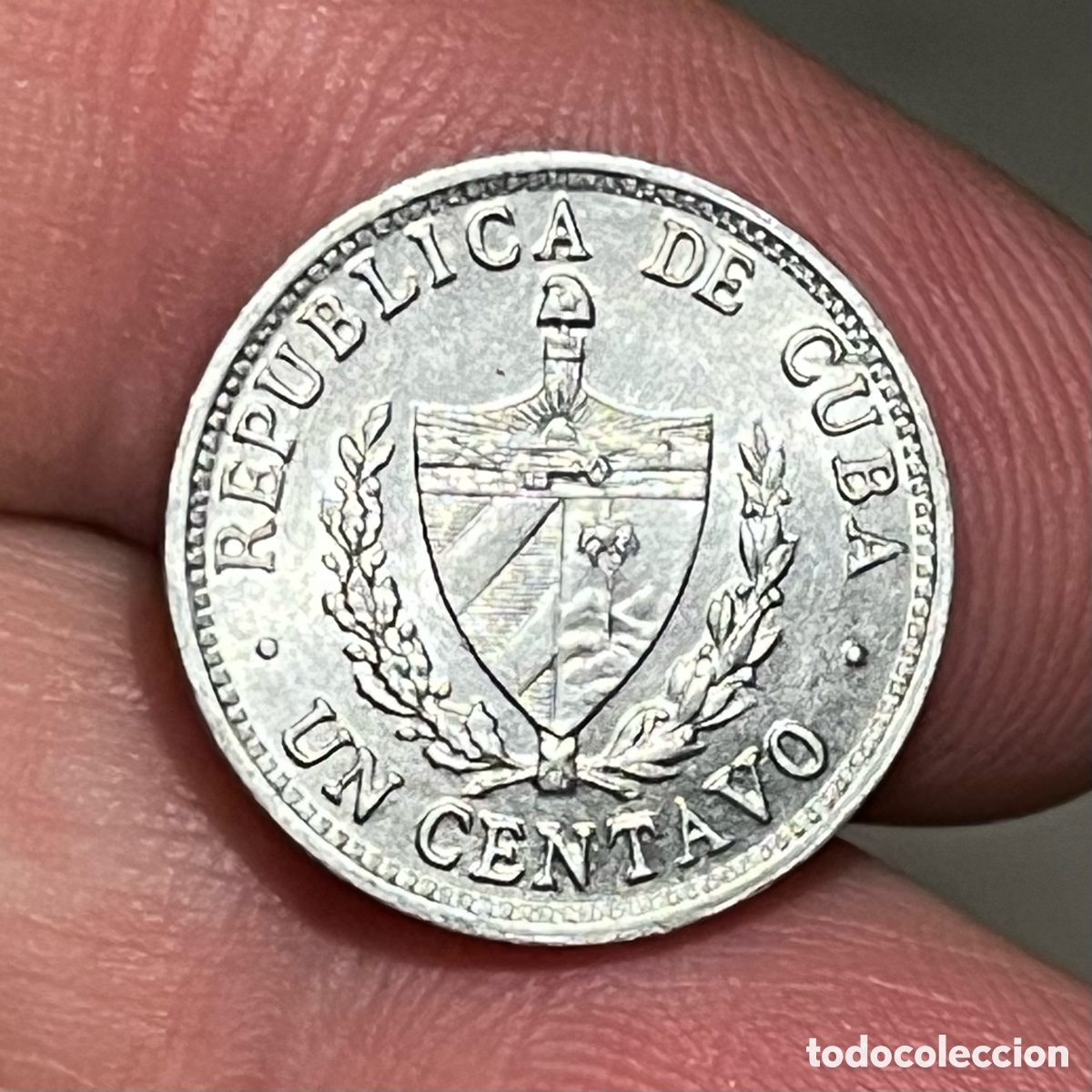 Monedas antiguas de Am&eacute;rica: 1 centavo 1987 Cuba MBC - Foto 2