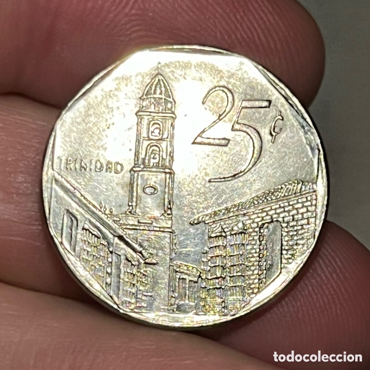 Monedas antiguas de Am&eacute;rica: 25 centavos 2000 Cuba - Foto 2