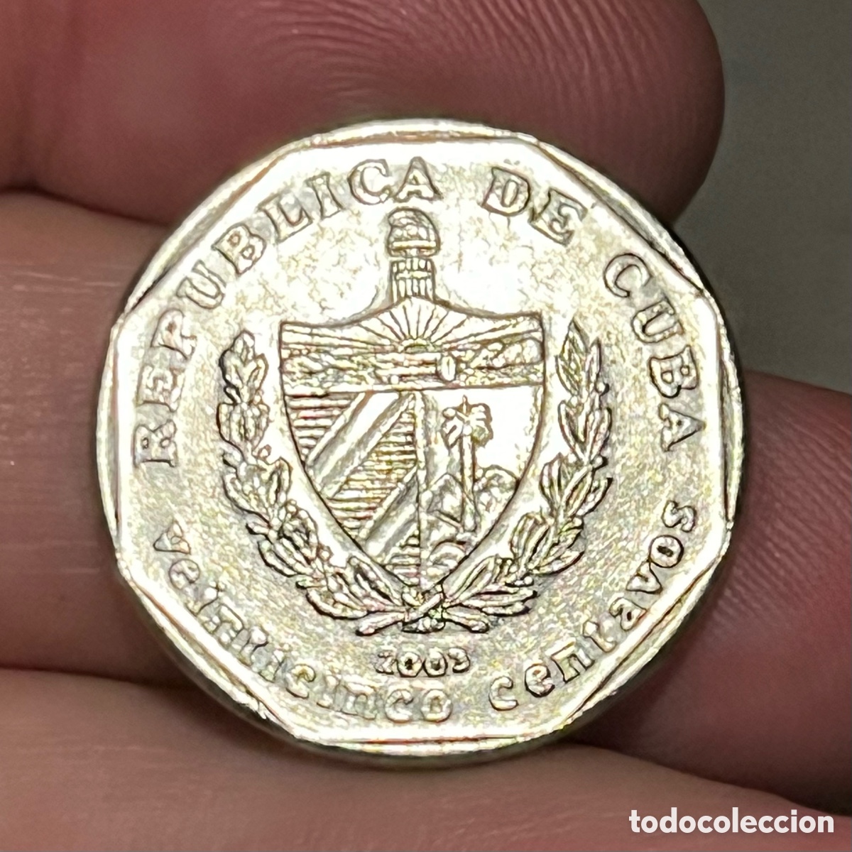 Monedas antiguas de Am&eacute;rica: 25 centavos 2003 Cuba - Foto 1