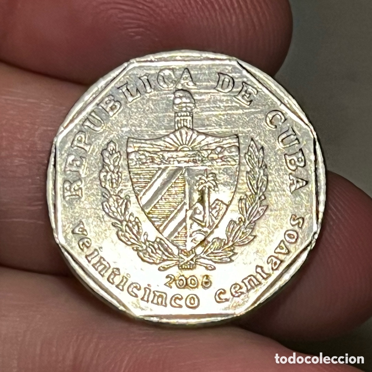 Monedas antiguas de Am&eacute;rica: 25 centavos 2006 Cuba - Foto 1