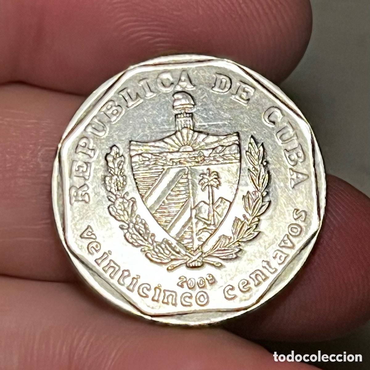 Monedas antiguas de Am&eacute;rica: 25 centavos 2008 Cuba - Foto 1