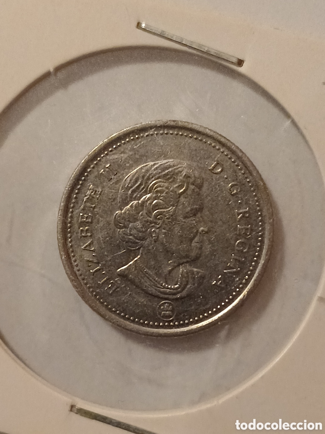 Monedas antiguas de Am&eacute;rica: Moneda Canad&aacute; 25cent a&ntilde;o 2007 sin circular - Foto 1