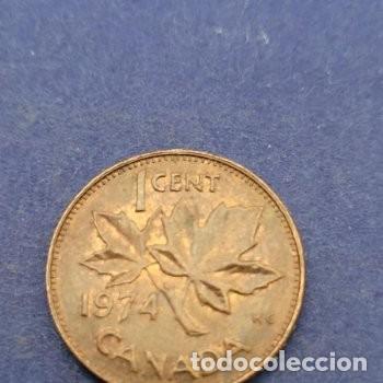 Monedas antiguas de Am&eacute;rica: Moneda 1 centavo 1974 Canad&aacute; - Foto 2