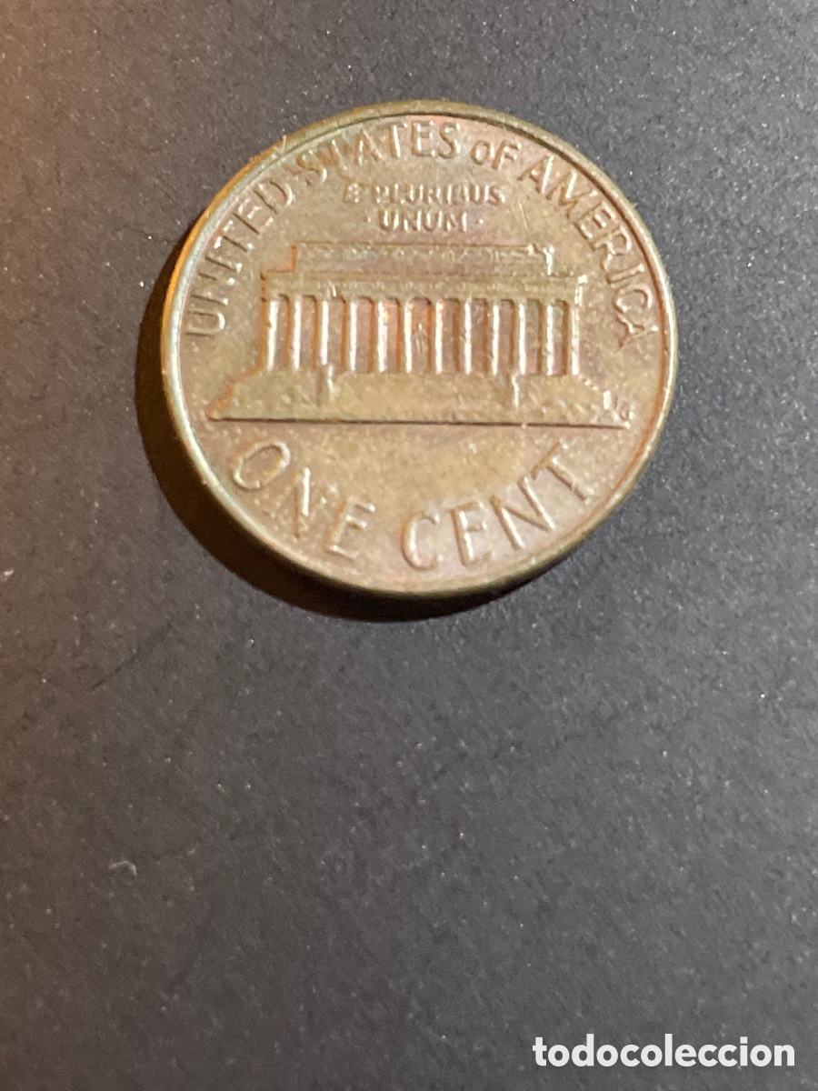 Monedas antiguas de Am&eacute;rica: 1 cent EEUU a&ntilde;o 1977 - Foto 2