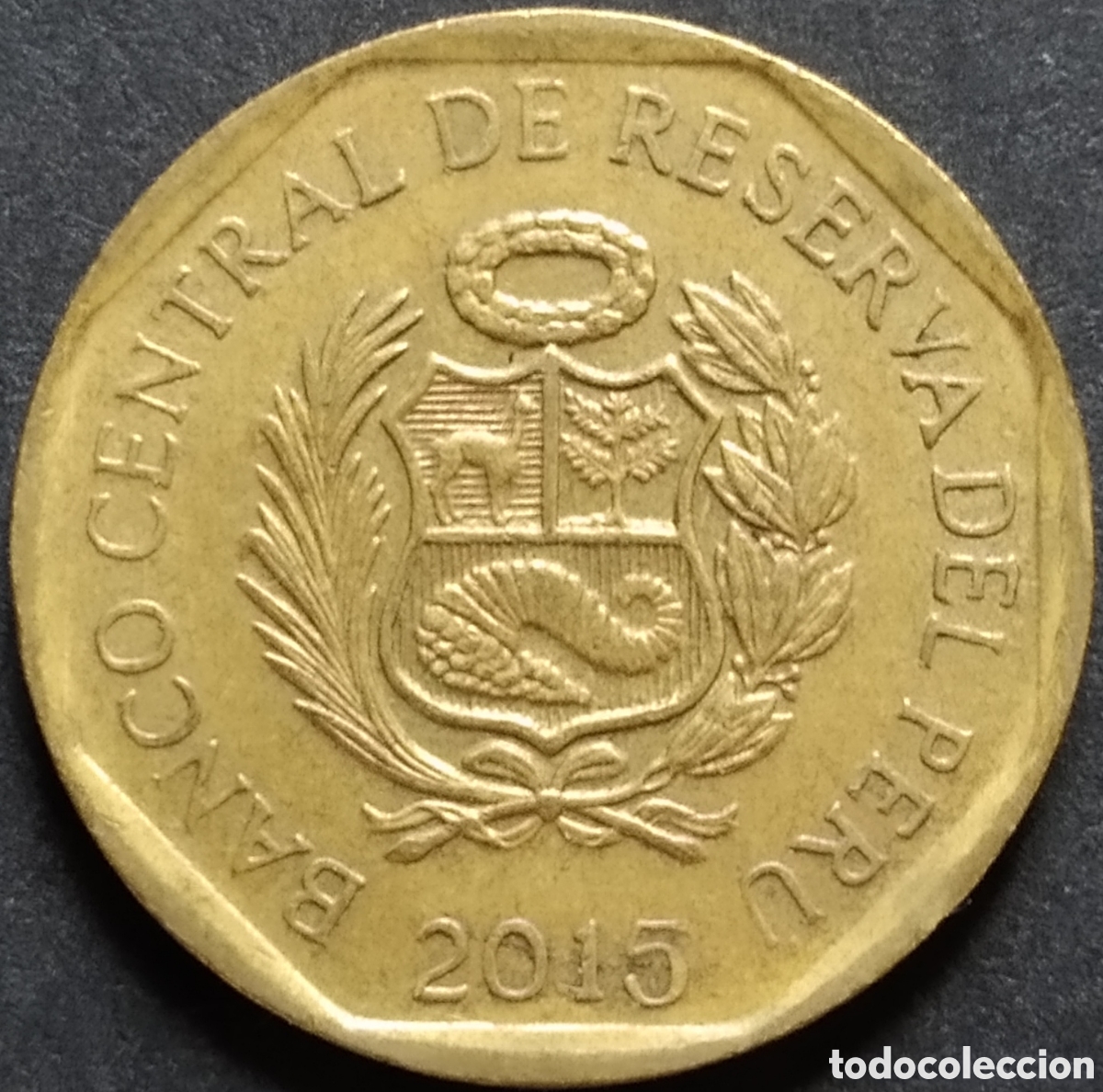 Monedas antiguas de Am&eacute;rica: MONEDA - PER&Uacute; 10 CENTIMOS 2015 - Foto 2