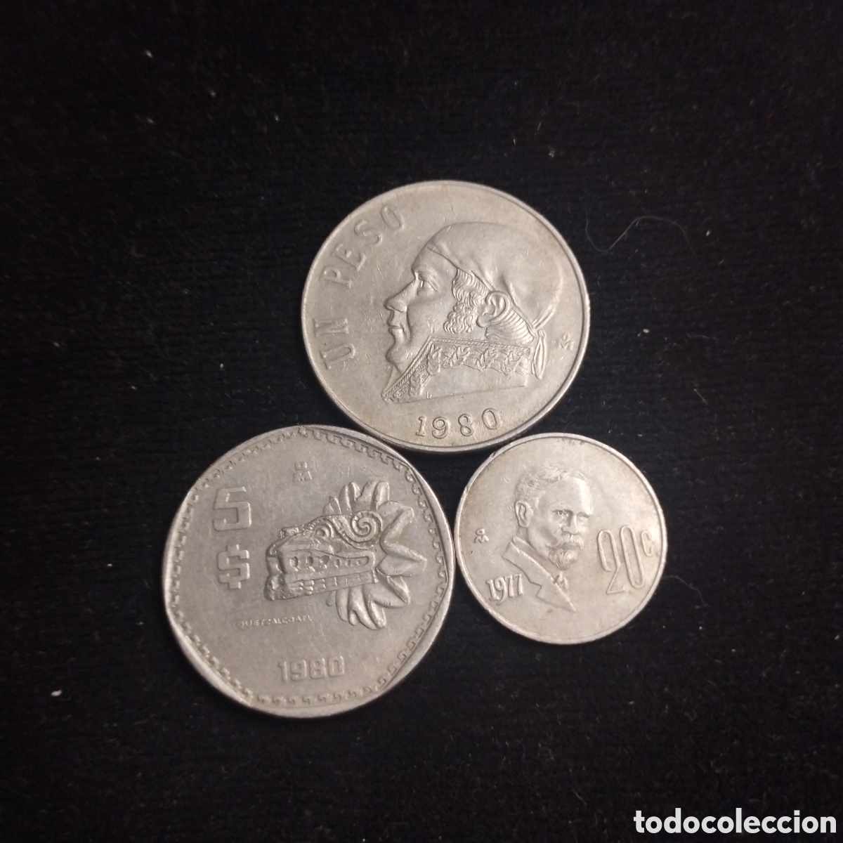 Monedas antiguas de Am&eacute;rica: Lote de 3 monedas. M&eacute;xico. - Foto 1